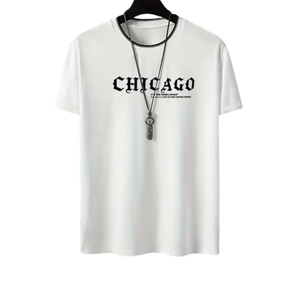 Herren Grafik-T-Shirt Chicago mit Kurzarm