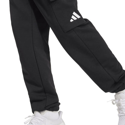 Adidas Essentials Cargohose Kinder Schwarz - Rückansicht (quadratisch)