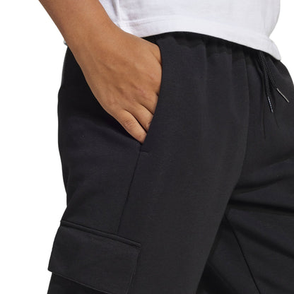Adidas Essentials Cargohose Kinder Schwarz - Detailansicht Bund (quadratisch)